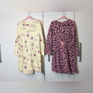 NWT Girls' Pink Leopard Print Long-Sleeve Nightgown 5t